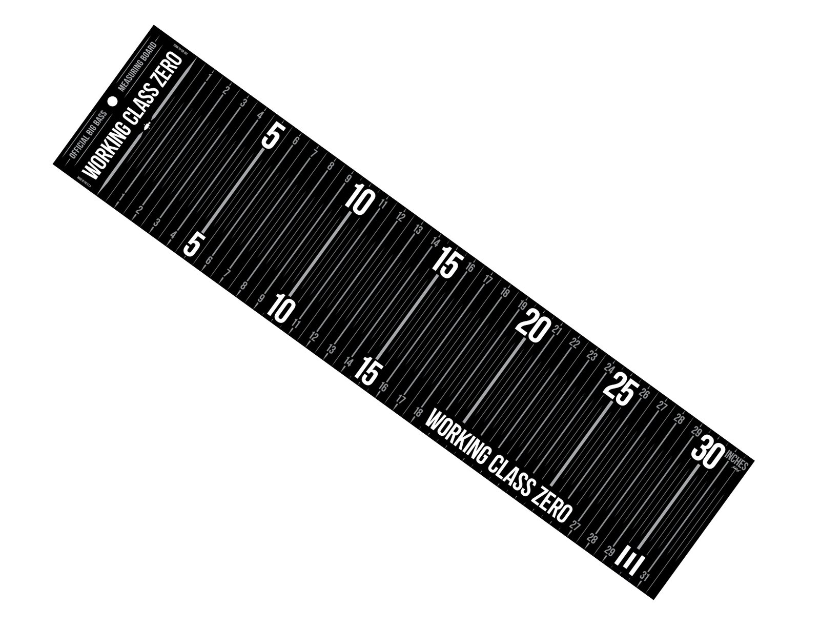 WORKING CLASS ZERO — Travel Ready Big Bass Board (BLACK)